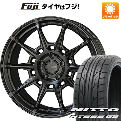 【パンク保証付き】【新品国産車用5穴114.3】 夏タイヤ ホイール4本セット 215/45R18 ニットー NT555 G2 共豊 ガレルナ レフィーノ 7.5J 18インチ(送料無料)｜フジ スペシャルセレクション