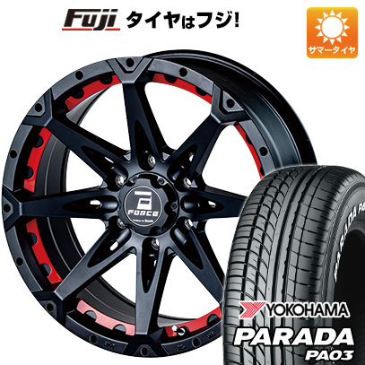 【新品】ハイエース200系 夏タイヤ ホイール4本セット 215/65R16 109/107S ヨコハマ PARADA PA03 ホワイトレター フォース デナリ 6.5J 16インチ(送料無料)