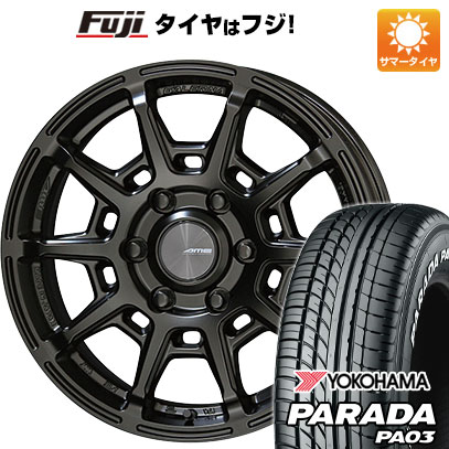 【新品】ハイエース200系 夏タイヤ ホイール4本セット 215/60R17 109/107S ヨコハマ PARADA PA03 ホワイトレター 共豊 ガレルナ レフィーノ 6.5J 17インチ(送料無料)