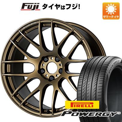 【新品国産車用5穴100】 夏タイヤ ホイール4本セット 225/55R18 ピレリ パワジー WORK ワーク エモーション M8R 7.5J 18インチ(送料無料)