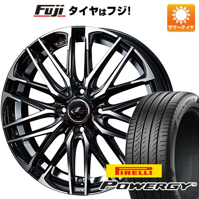 【新品国産車用5穴100】 夏タイヤ ホイール4本セット 195/65R15 ピレリ パワジー WEDS ウェッズ レオニス SK 6J 15インチ(送料無料)