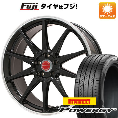 【新品国産車用5穴100】 夏タイヤ ホイール4本セット 245/45R19 ピレリ パワジー レアマイスター LMスポーツ RS10(グロスブラックリムポリッシュ) 7.5J 19インチ(送料無料)