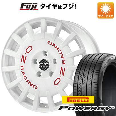 【新品国産車用5穴114.3】 夏タイヤ ホイール4本セット 205/55R17 ピレリ パワジー OZ ラリーレーシング 7J 17インチ(送料無料)