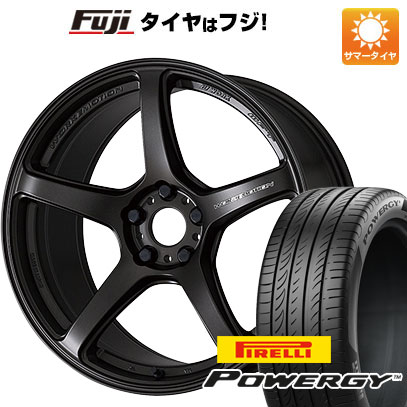 【新品国産車用5穴100】 夏タイヤ ホイール4本セット 225/55R18 ピレリ パワジー WORK ワーク エモーション T5R 7.5J 18インチ(送料無料) 104,950円