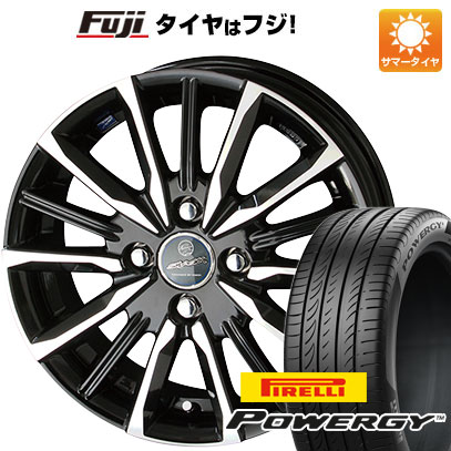 【新品国産車用4穴100】 夏タイヤ ホイール4本セット 185/60R15 ピレリ パワジー 共豊 スマック ヴァルキリー 5.5J 15インチ(送料無料)｜フジ スペシャルセレクション
