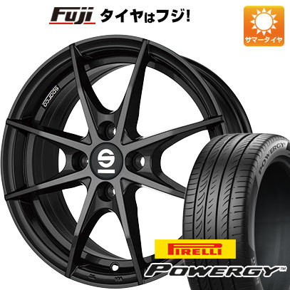 【新品国産車用4穴100】 夏タイヤ ホイール4本セット 185/60R15 ピレリ パワジー OZ SPARCO トロフェオ 6J 15インチ(送料無料)｜フジ スペシャルセレクション