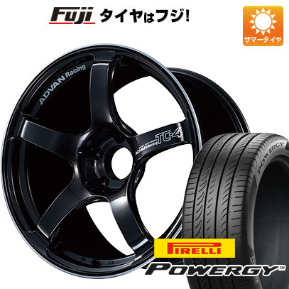 【新品国産車用5穴100】 夏タイヤ ホイール4本セット 205/50R17 ピレリ パワジー ヨコハマ アドバンレーシング TC-4 7.5J 17インチ(送料無料)｜フジ スペシャルセレクション