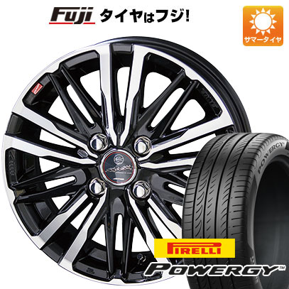 【新品】フリード 5穴/114 夏タイヤ ホイール4本セット 185/65R15 ピレリ パワジー 共豊 スマック クレスト 5.5J 15インチ(送料無料)