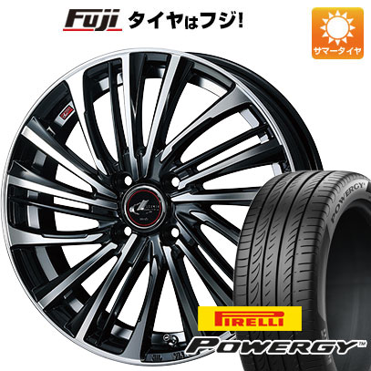 【新品国産車用4穴100】 夏タイヤ ホイール4本セット 175/65R15 ピレリ パワジー WEDS ウェッズ レオニス FS 5.5J 15インチ(送料無料)