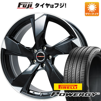 【新品国産車用5穴114.3】 夏タイヤ ホイール4本セット 235/35R19 ピレリ パワジー プレミックス ヴェランV(グロスブラック/リムポリッシュ) 8J 19インチ(送料無料)