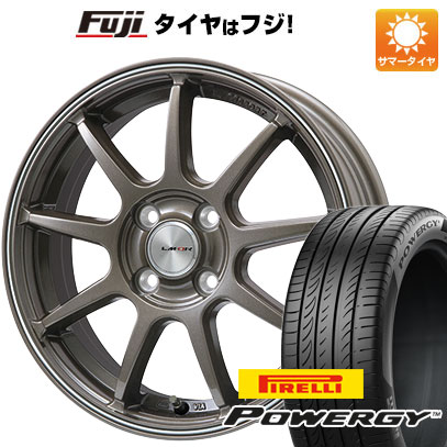 【新品国産車用5穴100】 夏タイヤ ホイール4本セット 195/65R15 ピレリ パワジー レアマイスター LMスポーツ LM-QR ブロンズ/ラインポリッシュ 6J 15インチ(送料無料)