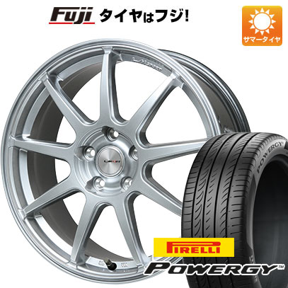 【新品国産車用5穴114.3】 夏タイヤ ホイール4本セット 225/55R18 ピレリ パワジー レアマイスター LMスポーツ LM-QR ハイパーシルバー 7.5J 18インチ(送料無料)|フジ スペシャルセレクション