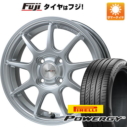 【新品国産車用4穴100】 夏タイヤ ホイール4本セット 185/60R15 ピレリ パワジー レアマイスター LMスポーツ LM-QR ハイパーシルバー 6J 15インチ(送料無料)