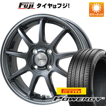 【新品国産車用4穴100】 夏タイヤ ホイール4本セット 195/65R15 ピレリ パワジー レアマイスター LMスポーツ LM-QR ガンメタ/ラインポリッシュ 6J 15インチ(送料無料)