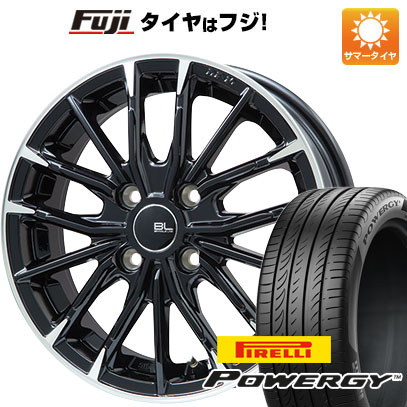 【新品国産車用5穴114.3】 夏タイヤ ホイール4本セット 205/65R16 ピレリ パワジー ブランドルライン DF-10M グロスブラック/カットスポーク 6.5J 16インチ(送料無料)