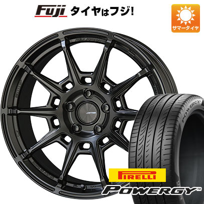 【新品国産車用5穴114.3】 夏タイヤ ホイール4本セット 225/60R18 ピレリ パワジー 共豊 ガレルナ レフィーノ 8J 18インチ(送料無料)|フジ スペシャルセレクション