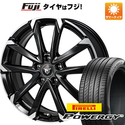 【新品国産車用5穴114.3】 夏タイヤ ホイール4本セット 225/60R17 ピレリ パワジー モンツァ JPスタイル MJ-V 7J 17インチ(送料無料)