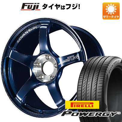 【新品国産車用5穴114.3】 夏タイヤ ホイール4本セット 205/65R16 ピレリ パワジー ヨコハマ アドバンレーシング TC-4 SE 7J 16インチ(送料無料)