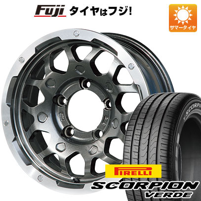 【新品】ジムニーシエラ/ジムニーノマド 夏タイヤ ホイール4本セット 215/70R16 ピレリ スコーピオン ヴェルデ レアマイスター LMG MS-9W ガンメタリムポリッシュ 5.5J 16インチ(送料無料)