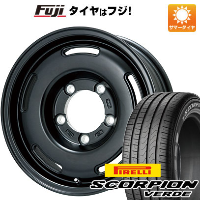 【新品】ジムニーシエラ/ジムニーノマド 夏タイヤ ホイール4本セット 215/70R16 ピレリ スコーピオン ヴェルデ プレミックス プディン(マットブラック) 5.5J 16インチ(送料無料)|フジ スペシャルセレクション