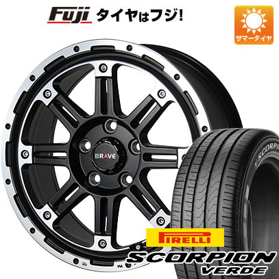 【新品】デリカD5 夏タイヤ ホイール4本セット 215/70R16 ピレリ スコーピオン ヴェルデ ブレスト バーンズテック ブレイブストリーム 7J 16インチ(送料無料)｜フジ スペシャルセレクション