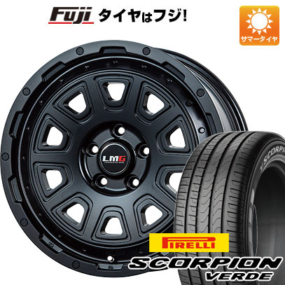 【新品】デリカD5 夏タイヤ ホイール4本セット 215/70R16 ピレリ スコーピオン ヴェルデ レアマイスター LMG DS-10 マットブラック 7J 16インチ(送料無料)