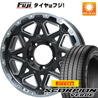 【新品】ジムニーシエラ/ジムニーノマド 夏タイヤ ホイール4本セット 215/70R16 ピレリ スコーピオン ヴェルデ レアマイスター LMG モンタグナ(ブラックポリッシュ/ブラッククリア) 5.5J 16インチ(送料無料) 64,515円
