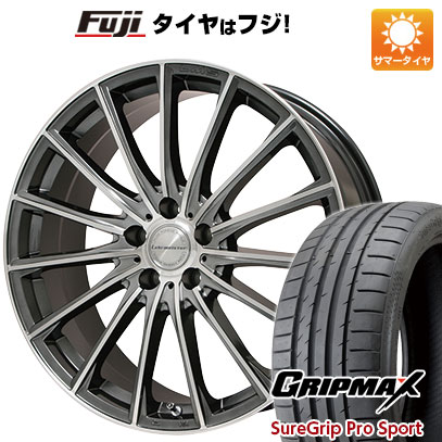 【新品国産車用5穴100】 夏タイヤ ホイール4本セット 225/40R18 グリップマックス シュアグリップ PRO SPORT BSW（限定） レアマイスター LM-S FS15 (ガンメタポリッシュ) 7.5J 18インチ(送料無料)