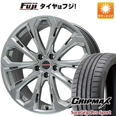 【新品国産車用5穴114.3】 夏タイヤ ホイール4本セット 245/40R19 グリップマックス シュアグリップ PRO SPORT BSW（限定） ビッグウエイ レイシーン プラバ5X(クロームハイパーシルバー) 8J 19インチ(送料無料)