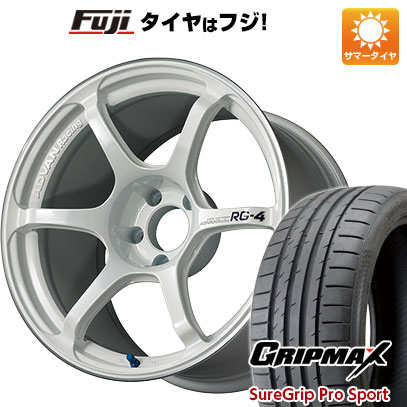【新品国産車用5穴114.3】 夏タイヤ ホイール4本セット 225/40R18 グリップマックス シュアグリップ PRO SPORT BSW（限定） ヨコハマ アドバンレーシング RG-4 8.5J 18インチ(送料無料)