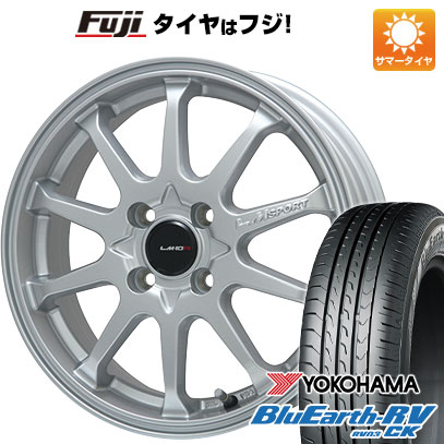 【パンク保証付き】【新品】クロスビー/イグニス 夏タイヤ ホイール4本セット 175/60R16 ヨコハマ ブルーアース RV-03CK レアマイスター LMスポーツ LM-10R(メタリックシルバー) 5J 16インチ(送料無料)