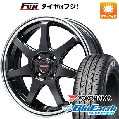 【新品 軽自動車】 夏タイヤ ホイール4本セット 165/55R14 ヨコハマ ブルーアース AE-01 ブレスト ユーロマジック タイプS-07 4.5J 14インチ(送料無料)|フジ スペシャルセレクション