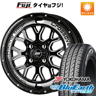 【新品 軽自動車】ハスラー デリカミニ(4WD) 夏タイヤ ホイール4本セット 165/60R15 ヨコハマ ブルーアース AE-01 WORK ワーク クラッグ CKV 4.5J 15インチ(送料無料)
