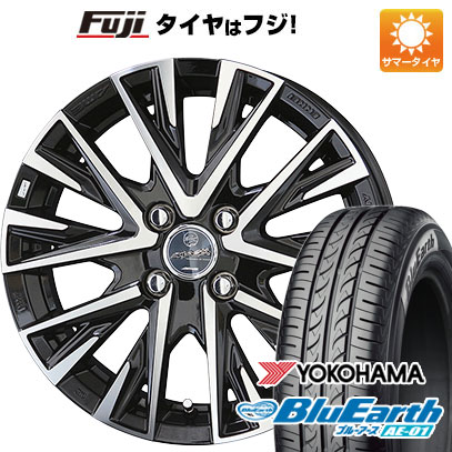【新品 軽自動車】 夏タイヤ ホイール4本セット 155/65R13 ヨコハマ ブルーアース AE-01 共豊 スマック レジーナ 4J 13インチ(送料無料)｜フジ スペシャルセレクション