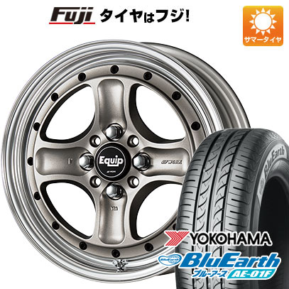 【新品国産車用4穴100】 夏タイヤ ホイール4本セット 185/60R15 ヨコハマ ブルーアース AE-01F WORK ワーク エクイップ 40 O/H 6.5J 15インチ(送料無料)｜フジ スペシャルセレクション