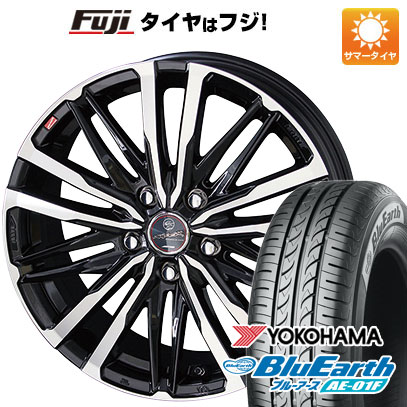 【新品国産車用5穴114.3】 夏タイヤ ホイール4本セット 205/55R16 ヨコハマ ブルーアース AE-01F 共豊 スマック クレスト 6.5J 16インチ(送料無料)