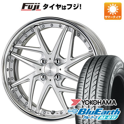 【新品国産車用4穴100】 夏タイヤ ホイール4本セット 185/55R16 ヨコハマ ブルーアース AE-01F WORK ワーク リザルタード メッシュ2 6.5J 16インチ(送料無料)