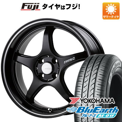 【新品国産車用4穴100】 夏タイヤ ホイール4本セット 185/55R16 ヨコハマ ブルーアース AE-01F ゴジゲン PROレーサー FN01R-C STV 6J 16インチ(送料無料)