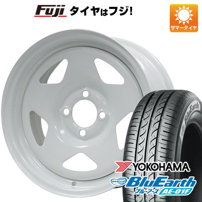 【新品国産車用4穴100】 夏タイヤ ホイール4本セット 175/65R15 ヨコハマ ブルーアース AE-01F モリタ デイトナズ S/R 6J 15インチ(送料無料)