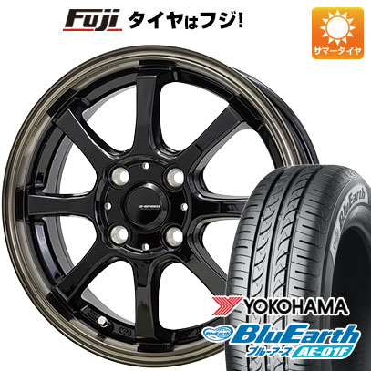 【新品 軽自動車】ソリオ ハスラー 夏タイヤ ホイール4本セット 165/70R14 ヨコハマ ブルーアース AE-01F ホットスタッフ ジースピード P-08 4.5J 14インチ(送料無料)｜フジ スペシャルセレクション
