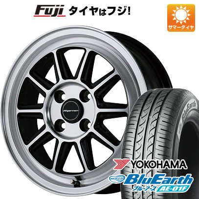 【新品 軽自動車】ソリオ ハスラー 夏タイヤ ホイール4本セット 165/70R14 ヨコハマ ブルーアース AE-01F アルジェノン フェニーチェ RX-4 4.5J 14インチ(送料無料)