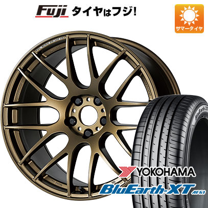【新品国産車用5穴114.3】 夏タイヤ ホイール4本セット 215/55R17 ヨコハマ ブルーアース XT AE61 WORK ワーク エモーション M8R 7J 17インチ(送料無料)|フジ スペシャルセレクション