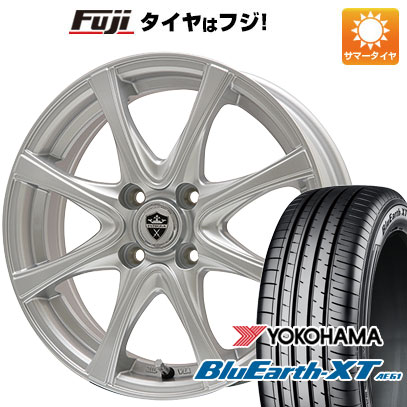 【新品】ライズ/ロッキー（ガソリン） 夏タイヤ ホイール4本セット 195/65R16 ヨコハマ ブルーアース XT AE61 エルベ エステローザ FSV シルバー 6J 16インチ(送料無料)｜フジ スペシャルセレクション