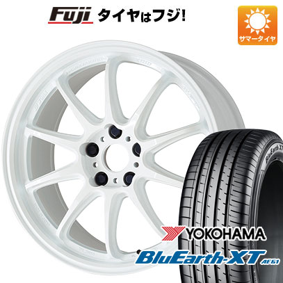 【新品国産車用5穴114.3】 夏タイヤ ホイール4本セット 225/50R18 ヨコハマ ブルーアース XT AE61 WORK ワーク エモーション ZR10 7.5J 18インチ(送料無料)