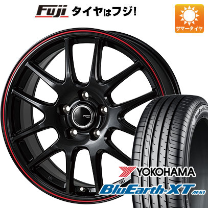 【新品国産車用5穴114.3】 夏タイヤ ホイール4本セット 225/65R17 ヨコハマ ブルーアース XT AE61 モンツァ JPスタイル ジェファ 7J 17インチ(送料無料)