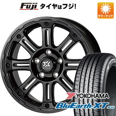 【新品国産車用5穴114.3】 夏タイヤ ホイール4本セット 225/65R17 ヨコハマ ブルーアース XT AE61 コスミック クロスブラッド XB01 7J 17インチ(送料無料)
