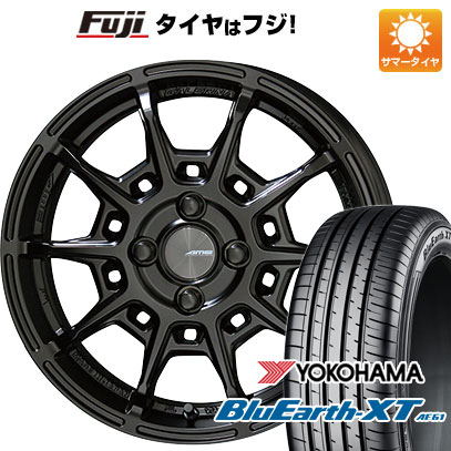 【新品国産車用5穴114.3】 夏タイヤ ホイール4本セット 215/55R17 ヨコハマ ブルーアース XT AE61 共豊 ガレルナ レフィーノ 7J 17インチ(送料無料)