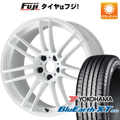 【新品国産車用5穴114.3】 夏タイヤ ホイール4本セット 215/50R18 ヨコハマ ブルーアース XT AE61 WORK ワーク エモーション ZR7 7.5J 18インチ(送料無料)|フジ スペシャルセレクション