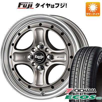 日本製【新品 軽自動車】N-BOX タント スペーシア 夏タイヤ ホイール4本セット 165/55R15 ヨコハマ エコス ES31 WORK ワーク エクイップ 40 O/H 5J 15インチ(送料無料)