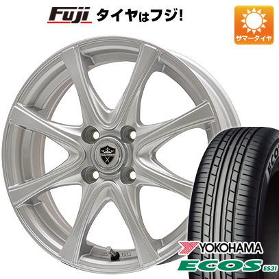 日本製【新品 軽自動車】 夏タイヤ ホイール4本セット 165/55R14 ヨコハマ エコス ES31 エルベ エステローザ FSV シルバー 4.5J 14インチ(送料無料)｜フジ スペシャルセレクション